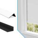 Light Blocking Strips, Light Blockers for Window Shades and Blinds, Block Light Along The Sides Blackout Side Tracks for Bedroom, White 2 Pcs, 
58"L x 1.6"W