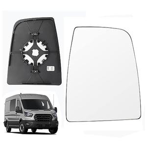 LHCDQSKCW Compatible With 2015-UP Ford Transit T150 T250 T350 Passenger Right Side Heated Mirror Glass, Upper Glass with backing plate, Replace CK4Z17K707D