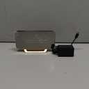 Peakeep Slim Digital Mirror Aesthetic Alarm Clock for Bedrooms Desk Decor - Plug in Electric Big LED Modern Small Clock for Office Living Room, Battery Backup, 6 Dimmers (Gold)