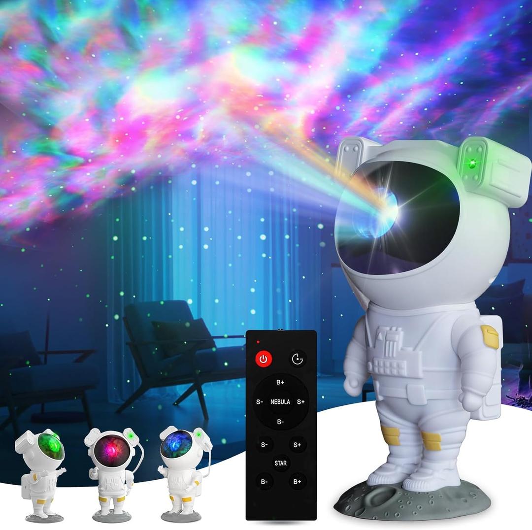 Astronaut Star Galaxy Projector - Space Starry Night Light Nebula Ceiling Projection Lamp with Timer and Remote for Kids Adults Bedroom, Gaming Room, Room Decor, Christmas Birthday Gift