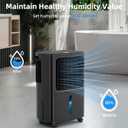2500 Sq.Ft Dehumidifiers for Home with Drain Hose Max 34 Pints, VEAGASO Dehumidifier for Basement, Bathroom, Bedroom, Three Modes, Intelligent Humidity Control, Dry Clothes, 24HR Timer BLACK