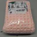 Light Peachy Pink Bathroom Rugs, Waffle Bath Mat Non Slip Washable Quick Dry Cute Bath Mat Boho Farmhouse Bathroom Decor, 30"x20" Light Peachy Pink (1'8" x 2'6" (Rectangular))