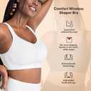 Truekind Bras for Women - Comfortable Wireless Support Bra, Seamless Full Coverage No Underwire Bra for Everyday Comfort (XXXL)