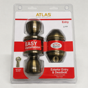 Atlas Home Security Exterior Entry Deadbolt Keyed Alike 8955 Pick Resistant, Bronze