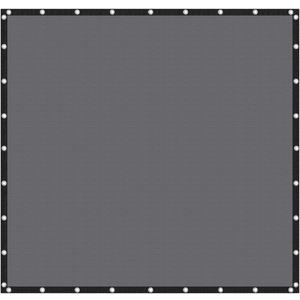 VICLLAX Shade Fabric Sun Shade Cloth Privacy Screen with Grommets for Patio Garden Pergola Cover Canopy 16x16 FT, Grey (Gray)