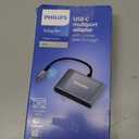 Philips USB C Hub to Multiport Adapter, 3 in 1 Power Pass Through, HDMI 4k@30Hz, 60W USB C Charging Port, 5Gbps USB 3.0 Port for MacBook Pro, MacBook Air, UCB C Laptop Docking Station, DLK9220C/27