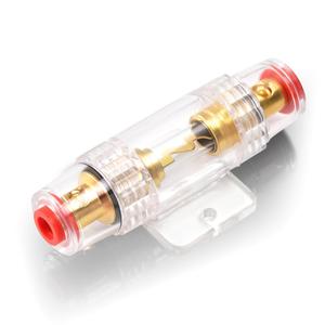 4-8 Gauge AWG in-line Fuse Holder with 60A AGU Fuses for Car Audio, Alarm, Amplifier, Compressors, Automotive Fuse Holder 60A