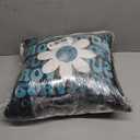 Groovy Flower Survivor Cervical Cancer Awareness Throw Pillow, 16x16