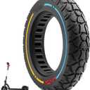 10X2.125 Off Road Tire for Electric Scooter, 10 Inch Solid Rubber Tires Compatible with Ninebot F20/F30/F40/F65, Tubeless Solid Tiyes for Electric Scooter, Electric Scooter Tires Colorful 1PCS