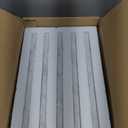 Adolif 15 Pack Carrara White Marble Pencil Trim Liner, 3/5"X12" Bullnose Tile Edge Trim Polished for Bathroom Kitchen Shower Livingroom