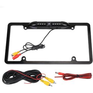 AOCISKA License Plate Frame Backup Camera, Rear View Camera with 8 LED, 170 Viewing Angle Night Vision Car Camera,Waterproof Backup Camera Vehicle Universal for Car,SUV,Truck