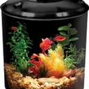 Koller Products BettaView Plastic 1.5-Gallon Aquarium, Cylindrical Shape with 7 Colors LED Lighting, Easy to Set Up and Maintain for Tropical Fish - Betta Fish