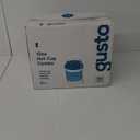 GUSTO [12 oz. - 100 Sets Disposable Coffee Cups with Lids and sleeves - To Go Paper Hot Cups for Travel and Office Use - Formerly Comfy Package