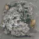 AuldHome Design Mini Christmas Trees (3-Pack, 10-Inch, Flocked); Canadian Pine Greenery Tabletop Holiday Decor