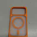 TORRAS Strong Magnetic & Seamless Stand for iPhone 17 Pro Max Case, Fit for MagSafe, Military Grade Drop Protection, Adjustable Kickstand for iPhone 17 Pro Max Case Translucent Matte Orange