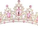 Crystal Crown and Tiara For Women - Rhinestone Headband For Princess Girls,Bridal Hair Accessories For Weddings Birthday