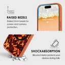 Jefonha Magnetic for iPhone 17 Pro Max Case Abalone Shell, Tortoise Orange