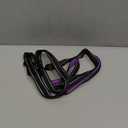 PoyPet 5 Feet Dog Leash - 3M Reflective - 2 Cushioned Handles - Functional Car Seat Belt (Purple)