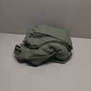 Olive Green Linen Curtains 84 Inches Long for Living Room Back Tab Light Filtering Privacy Semi Sheer Curtains Modern Farmhouse Decor Olive Green Curtain for Bedroom 2 Panels 52x84 (Loden)