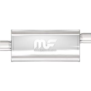 MagnaFlow Performance Exhaust Muffler 12229: 3"/3" Inlet/Outlet, 5x8x14" Oval, Stainless Steel, Satin Finish