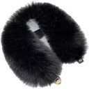 Women's Faux Fur Neck Scarf, Wrap Collar Plush Muffler Collar Trim Winter Warmer Scarf Neck Hood