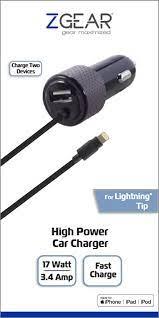 8 PIN 3.1A DUAL CAR CHARGER