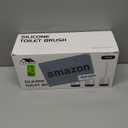 Lefree Toilet Brush Set, 3 Pack Silicone Toilet Bowl Brush and Holder with Ventilated Holder, for Bathroom Floor Standing & Wall Mounted Scrubber (Gray)