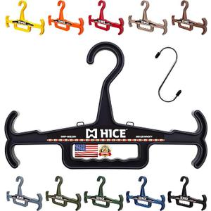 HICE - Titan Vest Hanger | Original Heavy Duty Plate Carrier & Body Armor Hanger | 200 lb Load Capacity | Durable High Impact Resin | for Police, Military, Scuba & Tactical Gear (Black)