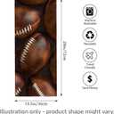 Football Hand Towel for Bathroom 2 Pack,Soft Microfiber Polyester Face Towels Soft Absorbent for Spa Bath Gym Kitchen,Sport Hand Towels Set Decorative Hotel Decor Gifts,14.5x28 Inch