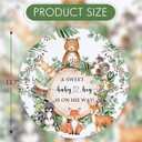 50 Pieces Paper Placemats for Woodland Baby Shower, 13.7" Forerst Animals Disposable Table Place Mats, Woodland Animals Baby Shower Decorations