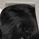 morvally Short Straight Bob Wig Heat Resistant Hair with Blunt Bangs Natural Looking Cosplay Costume Daily Wigs (14", 2# Black)