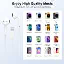 [Apple MFi Certified] for iPhone Headphones Wired Earbuds/Earphones with Built-in Microphone & Volume Control HiFi Stereo Nosie Reduction Compatible for iPhone 14 13 12 11 Pro Max XS XR X 8 7, 2 Pack