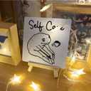 3 x Self Love GIfts for Women Men, Mental Health Self Care Gifts, Self Love Care Decor, Coffee Lover Frog Lover Gifts, Funny Frog Decor, Self Care