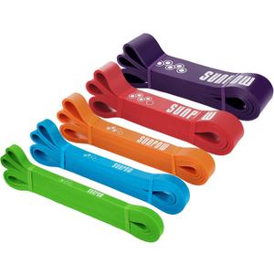 SUNPOW Pull Up Assistance Bands, Set of 5 Heavy Duty Resistance Bands for Men & Women, Natural Latex Exercise Bands for Pull-Up Progression, Home Workout, Strength Training, Mobility & Stretching