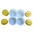 Silicone Tealight Candle Mold - Makes 4 x Tea Light Candles (Standard)