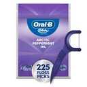 OralB Glide Peppermint Dental Floss Picks with Arctic Peppermint Oil Flavor, 75 Count, Pack of 3
