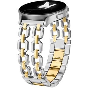 Wearlizer Metal Band Compatible with Samsung Galaxy Watch 7 6 5 4 FE Active 2 40mm 44mm/Watch 6 4 Classic 43mm 47mm 42mm 46mm/Watch 5 Pro 45mm Bands, 20mm Dressy Stainless Steel Chain Strap Women Wearlizer Metal Band Compatible with Samsung Galaxy Watch 7 6 5 4 FE Active 2 40mm 44mm/Watch 6 4 Classic 43mm 47mm 42mm 46mm/Watch 5 Pro 45mm Bands, 20mm Dressy Stainless Steel Chain Strap Women