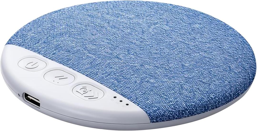 2026 New Sleep Pillow Speaker, Bluetooth Pillow Speaker, Ultra-Thin Stereo Bass with Timer and White Noise Sleep Aid Function, Sleep Headphones for Adult (Blue)