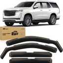 Nilight in Channel Rain Guards for Chevy Tahoe/GMC Yukon/Cadillac Escalade 2021 2022 2023 2024 2025 2026 Window Deflectors Vent Visors, Keep Rain Out & Reduce Wind Noise, 4PCS