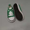 Toddler Little Kid Cushioned Canvas Shoes Slip On Sneakers Soft and Durable (Green, 7)