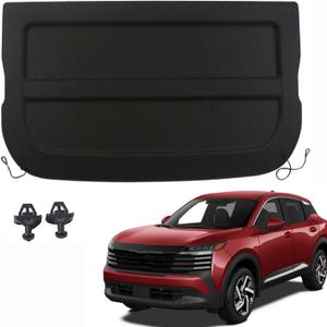 Marretoo for 2025 2026 Nissan Kicks Cargo Cover for 2026 Kicks Accessories Rear Trunk Shade Non-Retractable Trunk Cover Rear Parcel Shelf Finisher(NOT for Kicks Play)