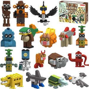 Italian Brain Rot Unique Cartoon Characters Building Blocks 17 in 1 Educational & Entertaining Gift Idea for Kids Teens & Adults