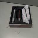 3 in 1 Interchangeable Automatic Rotating Curling Iron & Thermal Brush Set, (1''-1.25'') Curling Iron, Automatic Hair Curler with 1.5'' Heating Round Curling Brush, Instant Heat-Up, Gray