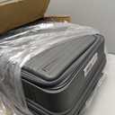 RAINSMORE Expandable Carry on Luggage 20 Inch, Airline Approved Carry on Suitcase with Front Pocket&Laptop Compartment, Hardshell Rolling Travel Luggage with Spinner Wheels,Charcoal