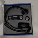 Bluetooth Headset with USB Dongle for Computer, Single-Ear Wireless Headset with Noise Cancelling Microphone for Office & Truckers, Bluetooth V5.2 with Mute Button for Work (Black)