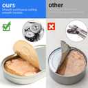 3 x Multi-function Manual Can Opener Bottle Opener, Oversized Hand-held Easy Rotary Knob, Safe Cut Can Opener with Non-Slip Handle, Smoother Cut Sharp Blade for Seniors Kitchen Tool, Blue