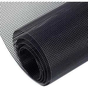 AggAuto 47in x 16in Stainless Steel Car Grill Mesh Screen, PVC Coated 304 Stainless Steel Wire Mesh for Car Grille Vent, Cabinets, Security Guard Mesh (1mm Round Hole)