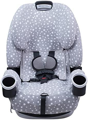 JYOKO Kids Cover Liner | Compatible with Graco 4Ever DLX 4-in-1 Car Seat | Soft, Breathable & Improved Design | Protects & Extends Seat Life | Easy to Install & Washable (White Star) JYOKO Kids Cover Liner | Compatible with Graco 4Ever DLX 4-in-1 Car Seat | Soft, Breathable & Improved Design | Protects & Extends Seat Life | Easy to Install & Washable (White Star)