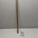 Ivilon Drapery Window Curtain Rod - End Cap Style Design 1 Inch Pole. 28 to 48 Inch Color Warm Gold