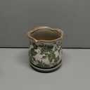 Xoogifae Ceramic-Planters-for-Indoor-Plants with Saucer, 6 inch Vintage Ice Crack Glaze Plant Pots with Drainage Holes, Decorative Flower Pots for Outdoor Garden Home Decor, Tuscan Pot for Plant